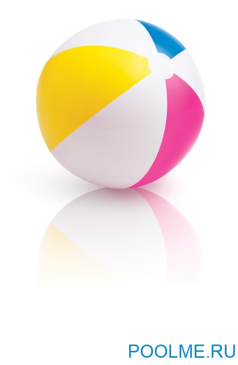 Надувной мяч INTEX "Цветные полоски" 61 см, артикул 59030