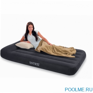 Кровать INTEX надувная 99 x 191 x 23 см с подголовником, без насоса, артикул 66767