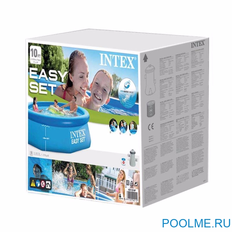Надувной бассейн INTEX 28122 Easy Set, размер 305 x 76 см