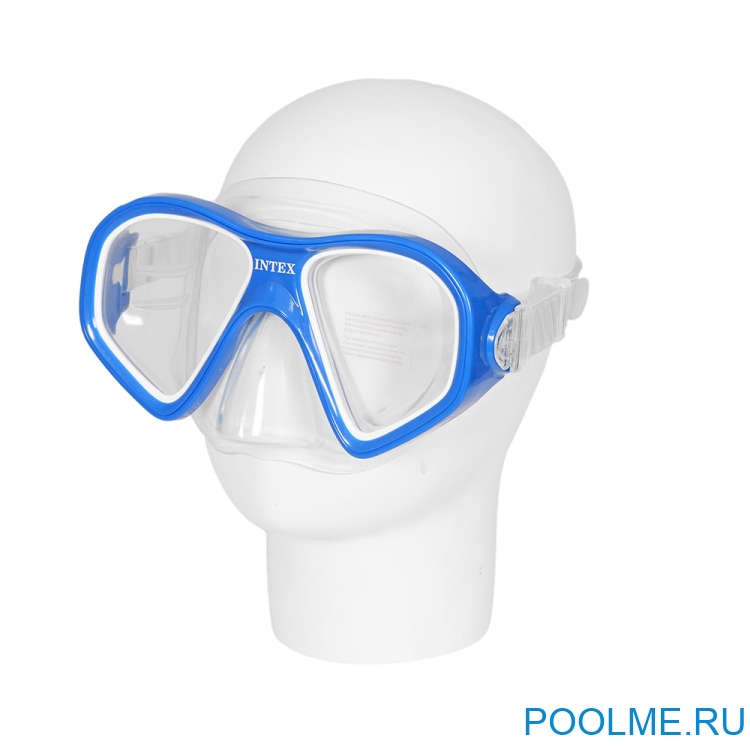 Маска для плавания INTEX "Reef Rider" синий, артикул 55977-C