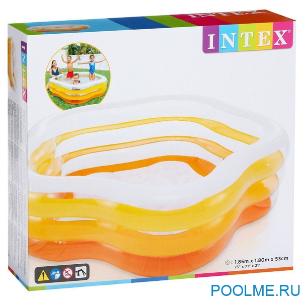Детский бассейн INTEX "Звезда" 185 x 180 x 53 см, артикул 56495