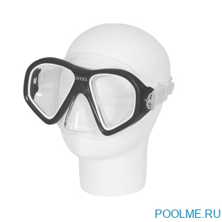 Маска для плавания INTEX "Reef Rider" черный, артикул 55977-B Маска для плавания INTEX "Reef Rider" черный, артикул 55977-B
