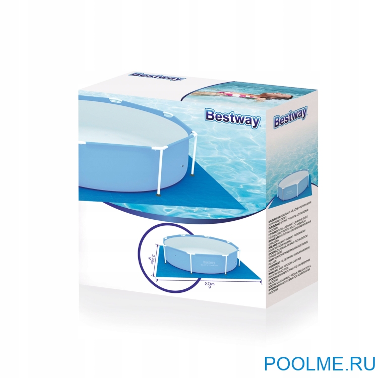 Подстилка Bestway для бассейна 2.44 м, артикул 58000 Подстилка Bestway для бассейна 2.44 м, артикул 58000