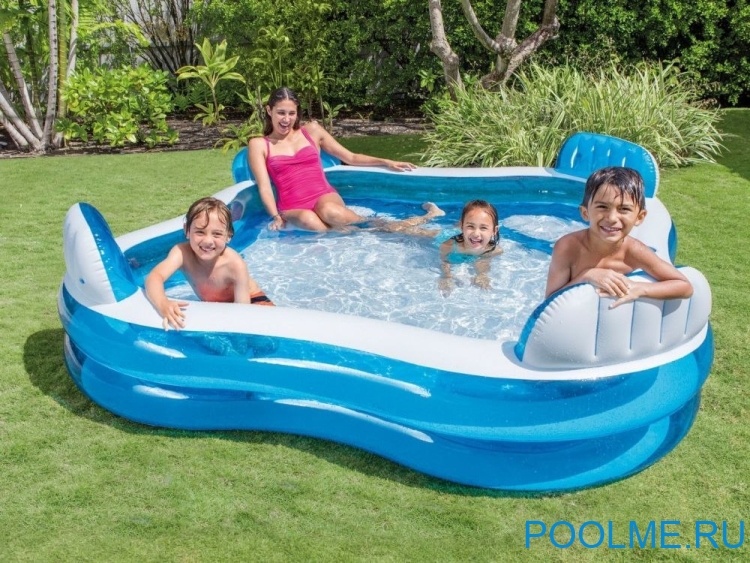 Детский бассейн INTEX "Идиллия" 229 x 229 x 66 см, артикул 56475