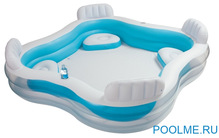 Детский бассейн INTEX "Идиллия" 229 x 229 x 66 см, артикул 56475