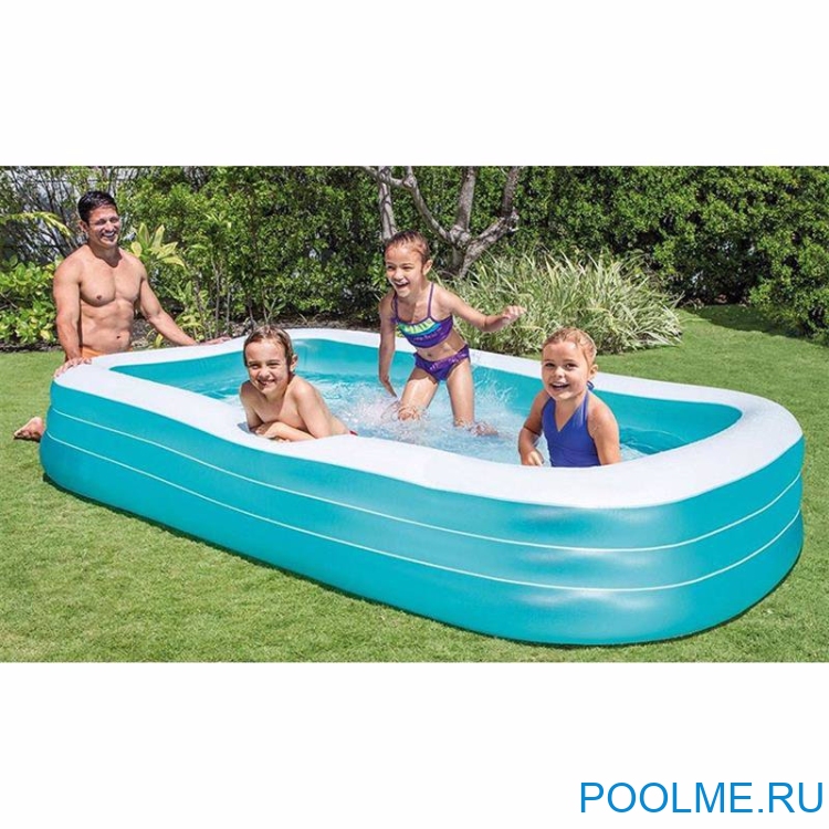 Детский бассейн INTEX "Волны" 305 x 183 x 56 см, артикул 58484 Детский бассейн INTEX "Волны" 305 x 183 x 56 см, артикул 58484