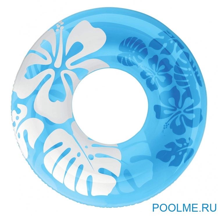 Надувной круг INTEX "Перламутр" синий 91 см, артикул 59251-B