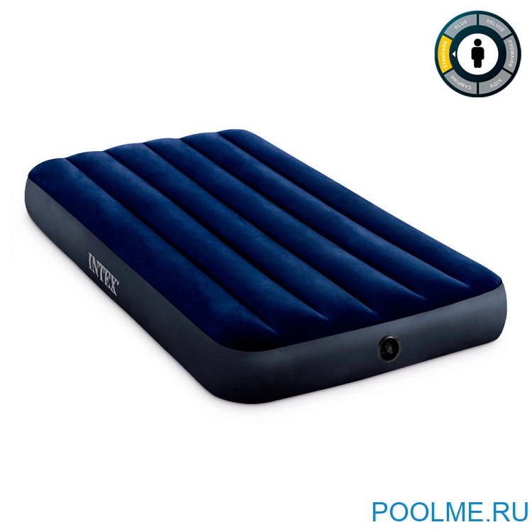 Кровать INTEX надувная 99 x 191 x 25 см, без насоса, артикул 64757