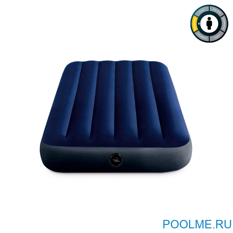 Кровать INTEX надувная 99 x 191 x 25 см, без насоса, артикул 64757