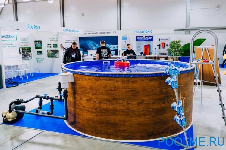 Бассейн Лагуна 4.5 х 1.25 м (врезной скиммер + форсунка) арт. 45013 / 3 - дерево