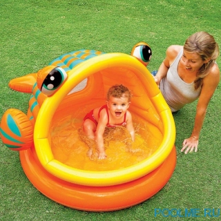 Детский бассейн INTEX "Ленивая рыбка" 124 x 109 x 71 см, артикул 57109