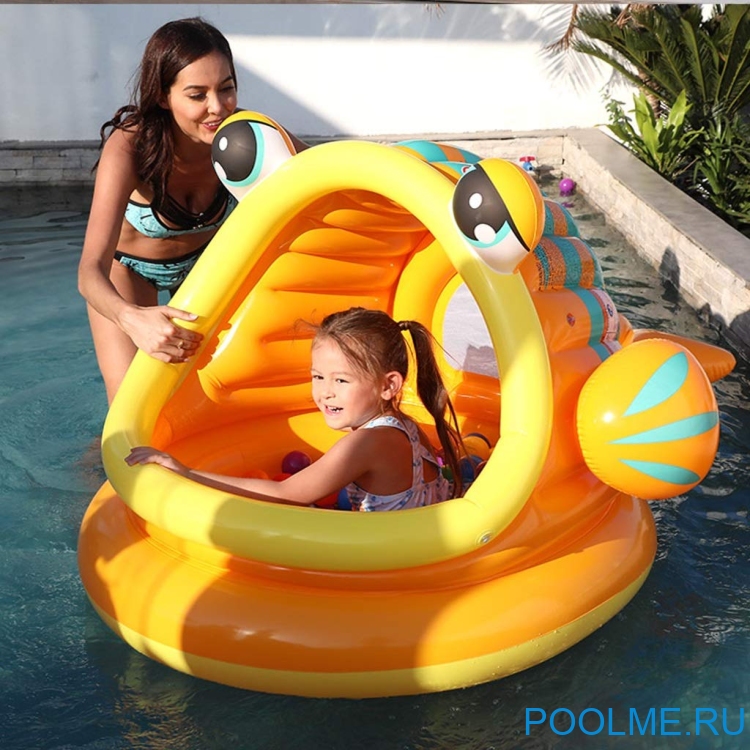 Детский бассейн INTEX "Ленивая рыбка" 124 x 109 x 71 см, артикул 57109 Детский бассейн INTEX "Ленивая рыбка" 124 x 109 x 71 см, артикул 57109