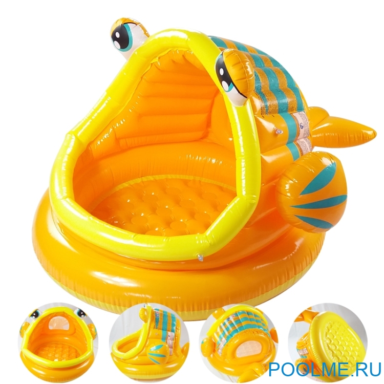Детский бассейн INTEX "Ленивая рыбка" 124 x 109 x 71 см, артикул 57109 Детский бассейн INTEX "Ленивая рыбка" 124 x 109 x 71 см, артикул 57109