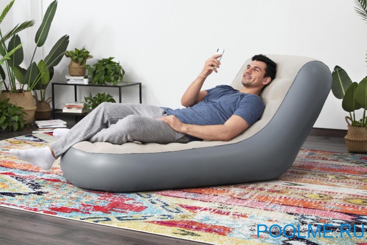 Надувное кресло-шезлонг Bestway &quot;Chaise Sport&quot; 165 x 84 x 79 см, артикул 75064