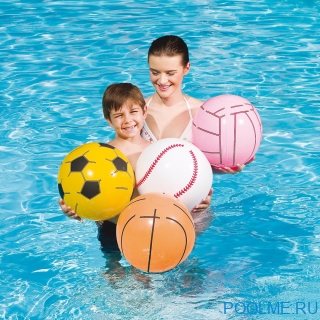 Пляжный мяч Bestway 41 см, бейсбольный, артикул 31004-W