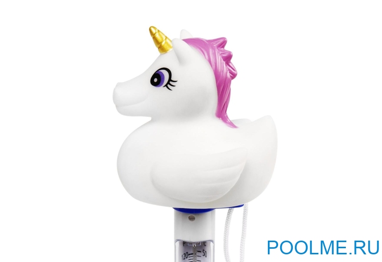 Плавающий термометр для бассейна Bestway Flowclear "Единорог", артикул 58595-U