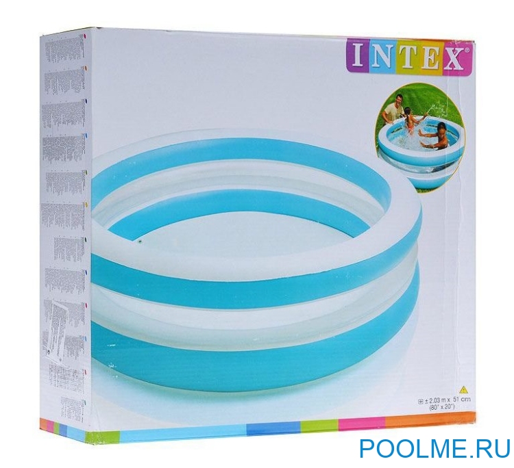 Детский бассейн INTEX &quot;Линза&quot; 203 x 51 см, артикул 57489