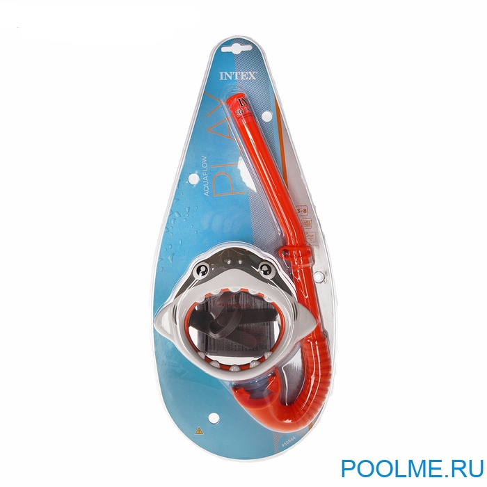 Маска для плавания с трубкой INTEX &quot;Акула&quot;,  артикул 55944