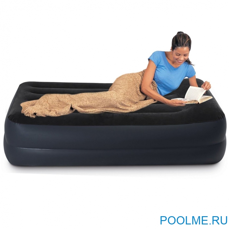 Кровать INTEX надувная 99 x 191 x 42 см, встроенный насос 220V, артикул 64122