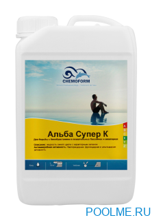 Средство против водорослей Chemoform Альба Cупер К жидкий 3 л, артикул 0610003 Средство против водорослей Chemoform Альба Cупер К жидкий 3 л, артикул 0610003