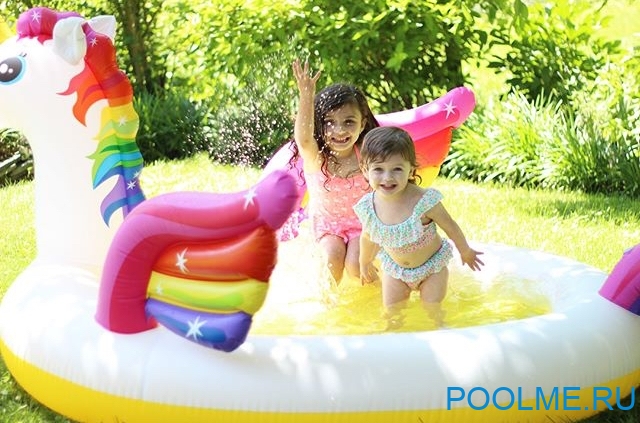 Детский бассейн INTEX "Единорог" 272 x 193 x 104 см, артикул 57441