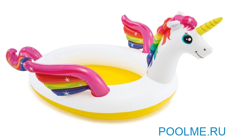 Детский бассейн INTEX "Единорог" 272 x 193 x 104 см, артикул 57441