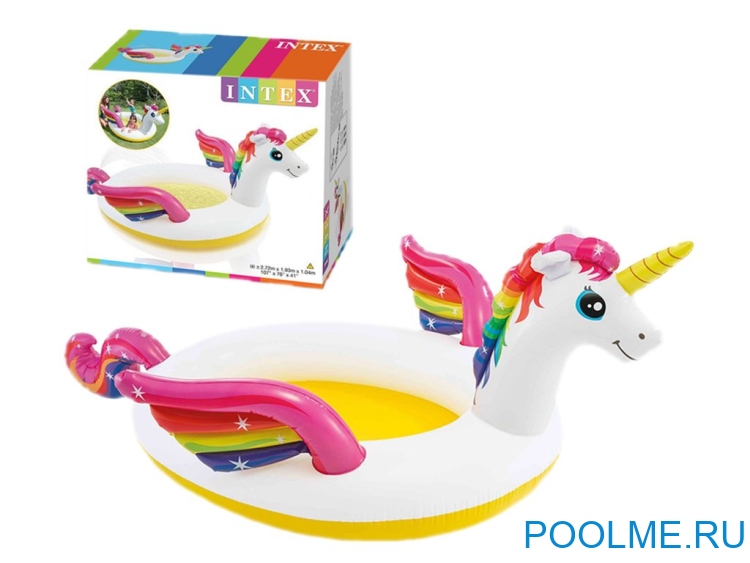 Детский бассейн INTEX "Единорог" 272 x 193 x 104 см, артикул 57441