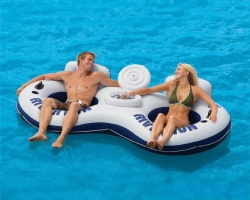 Надувное кресло-круг INTEX "Река" 2-х местное с баром 243 x 157 см, артикул 58837 Надувное кресло-круг INTEX "Река" 2-х местное с баром 243 x 157 см, артикул 58837