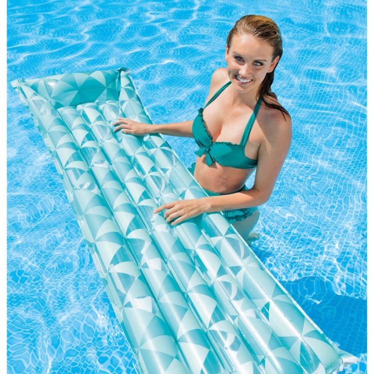Матрас INTEX "Мозаика" 183 x 69 см, бирюзовый, артикул 59712-B