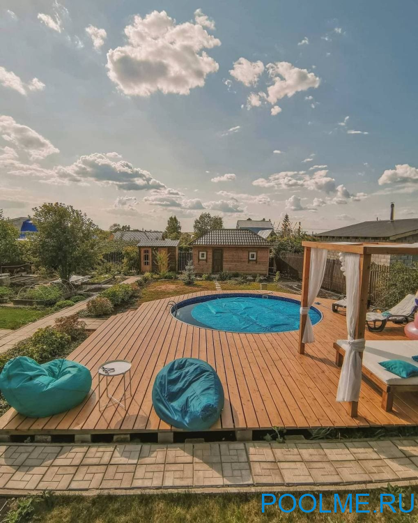 Бассейн Лагуна 4.5 х 1.25 м (полная комплектация) арт. 45040 / 3 - дерево Бассейн Лагуна 4.5 х 1.25 м (полная комплектация) арт. 45040 / 3 - дерево