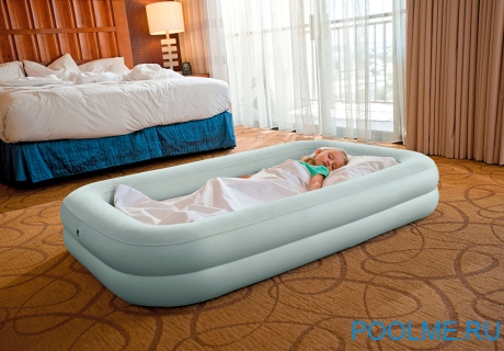 Кровать INTEX надувная Kidz Travel Bed Set 168 x 107 x 25 с насосом, артикул 66810