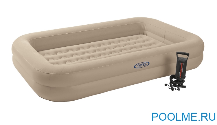 Кровать INTEX надувная Kidz Travel Bed Set 168 x 107 x 25 с насосом, артикул 66810