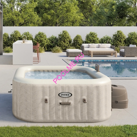 Надувная джакузи INTEX PureSpa Chevron Deluxe - 4 места, артикул 28446