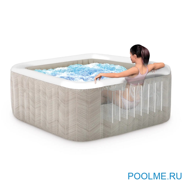 Джакузи INTEX 28446, внешний размер: 175 x 71 см - 4 места Джакузи INTEX 28446, внешний размер: 175 x 71 см - 4 места