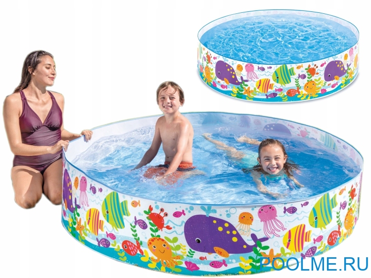 Детский бассейн INTEX "Морские жители" 183 x 38 см, артикул 56452