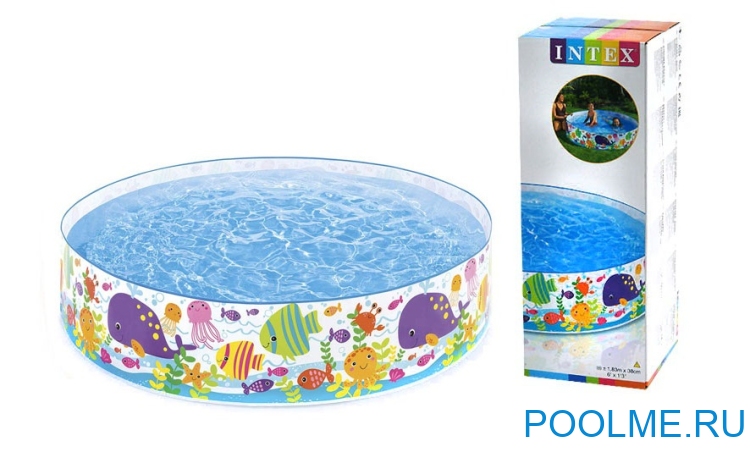 Детский бассейн INTEX "Морские жители" 183 x 38 см, артикул 56452
