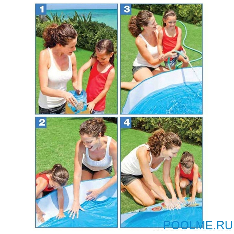 Детский бассейн INTEX "Морские жители" 183 x 38 см, артикул 56452