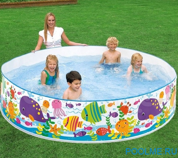 Детский бассейн INTEX "Морские жители" 183 x 38 см, артикул 56452