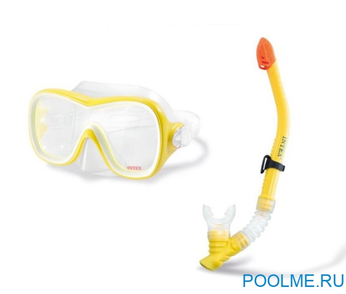 Маска для плавания с трубкой INTEX "Wave Rider", артикул 55647