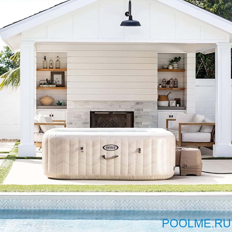 Джакузи INTEX 28472, внешний размер: 196 x 71 см - 6 мест