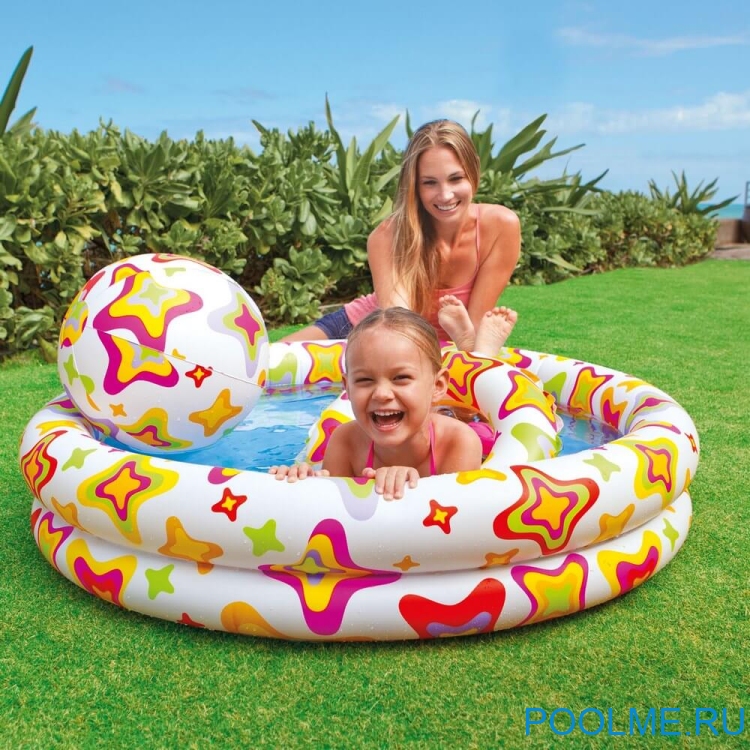 Детский бассейн INTEX "Морские звёзды" 122 x 25 см, артикул 59421