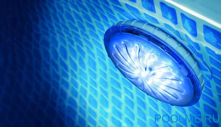 Подсветка для бассейна на магните с пультом GRE (2шт), артикул PLED2 Подсветка для бассейна на магните с пультом GRE (2шт), артикул PLED2