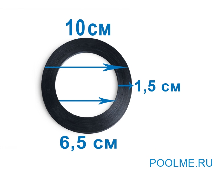 Уплотнительное кольцо для сетчатого соединителя 38 мм INTEX, артикул 10255