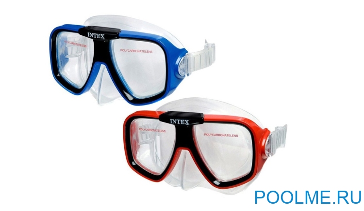 Маска для плавания INTEX "Reef Rider" красная, артикул 55974-R