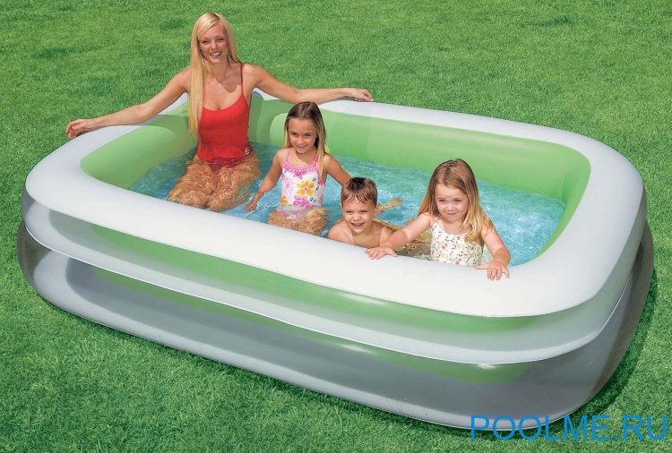 Детский бассейн INTEX "Пирамида" 262 x 175 x 56 см, артикул 56483 Детский бассейн INTEX "Пирамида" 262 x 175 x 56 см, артикул 56483