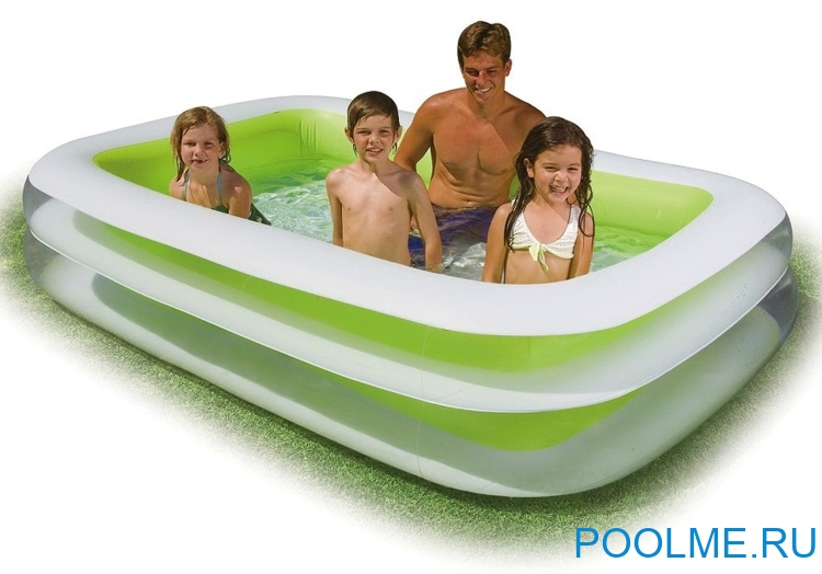 Детский бассейн INTEX "Пирамида" 262 x 175 x 56 см, артикул 56483 Детский бассейн INTEX "Пирамида" 262 x 175 x 56 см, артикул 56483