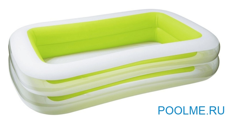 Детский бассейн INTEX "Пирамида" 262 x 175 x 56 см, артикул 56483