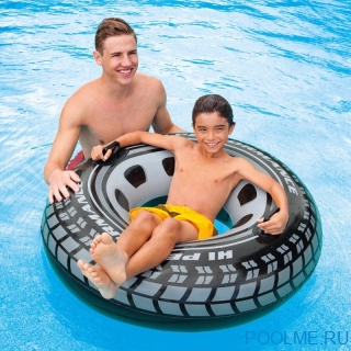 Надувной круг INTEX "Шина" 114 см, артикул 56268