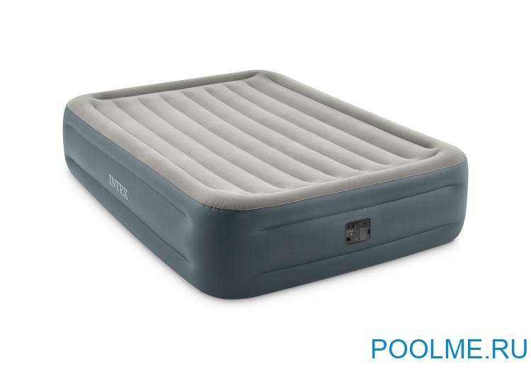 Кровать INTEX надувная Essential 152 x 203 x 46 см, встроенный насос 220V, артикул 64126