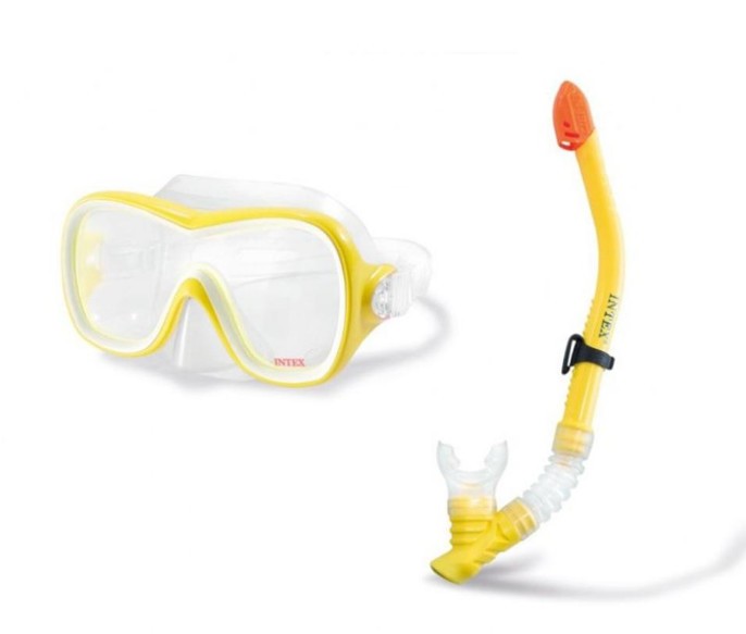Маска для плавания с трубкой INTEX "Wave Rider", артикул 55647